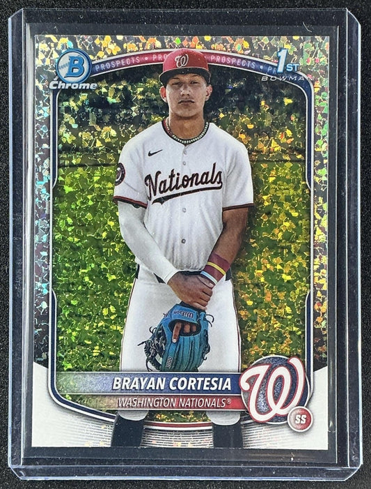 2025 Bowman Chrome Brayan Cortesia #BCP-211 Mini Diamond Refractor 1st Prospect