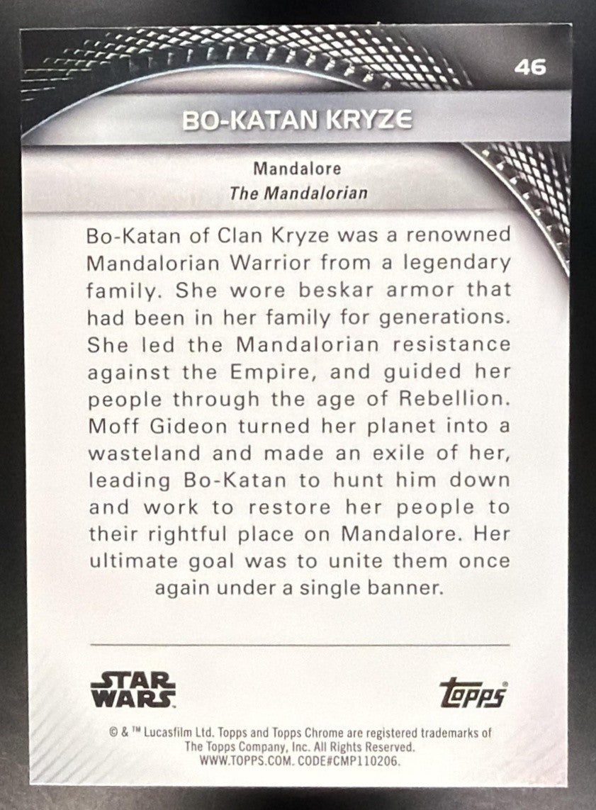 BO-KATAN KRYZE 2025 TOPPS STAR WARS HYPERSPACE #46