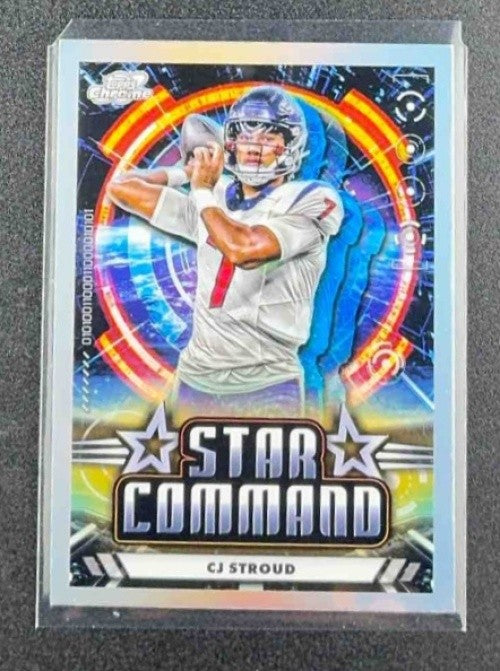 CJ STROUD 2024 TOPPS COSMIC CHROME #SC-11 STAR COMMAND TEXANS
