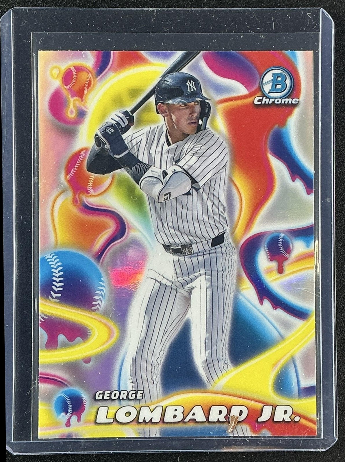 GEORGE LOMBARD JR. 2025 BOWMAN CHROME #MM-20 MELT MASHERS YANKEES