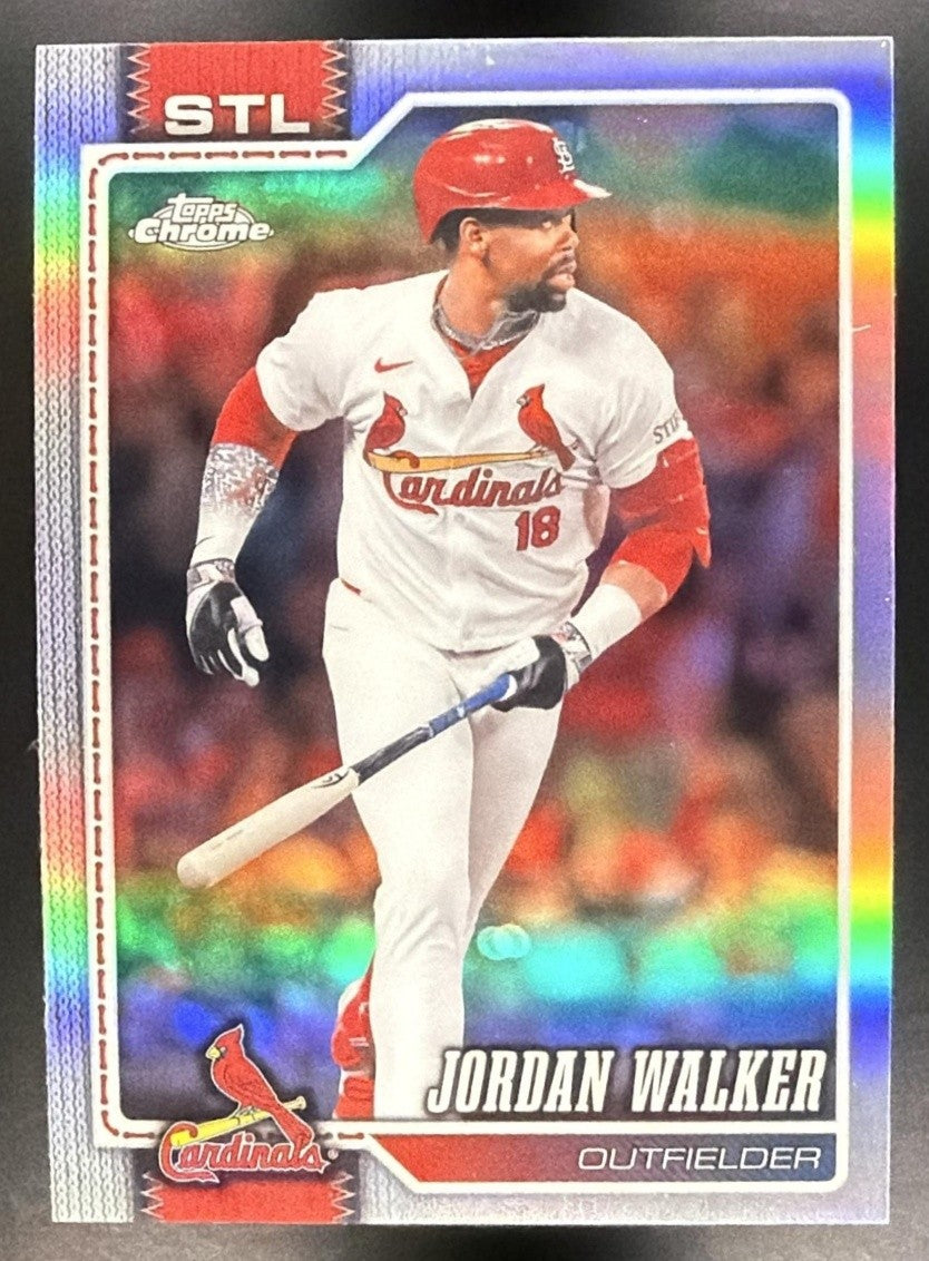 JORDAN WALKER 2026 TOPPS CHROME #221 REFRACTOR CARDINALS