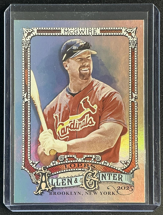 MARK MCGWIRE 2025 TOPPS ALLEN & GINTER #2 SILVER PORTRAIT CARDINALS