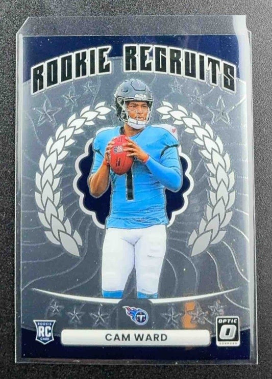 CAM WARD 2025 PANINI DONRUSS OPTIC #1 ROOKIE RECRUITS RC TITANS