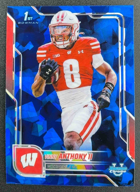2025 Bowman Chrome University Sapphire Vinny Anthony II #171 1st Prospect