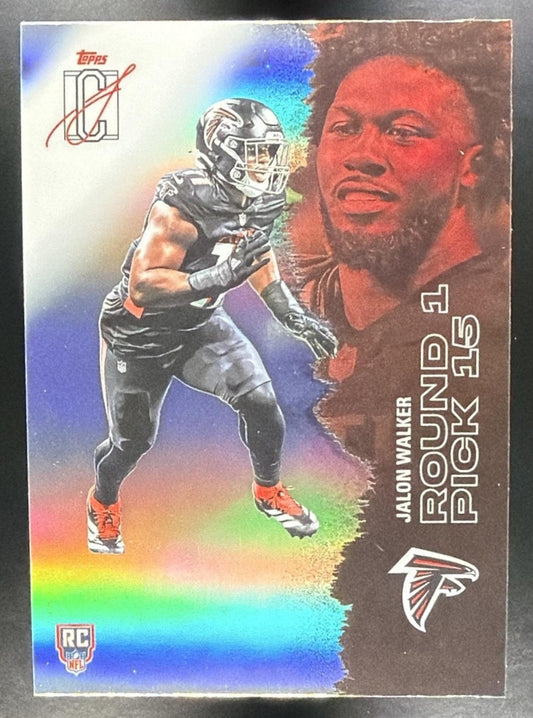 2025 Topps Signature Class Jalon Walker #121 Chrome Rookie Pandora Refractor RC