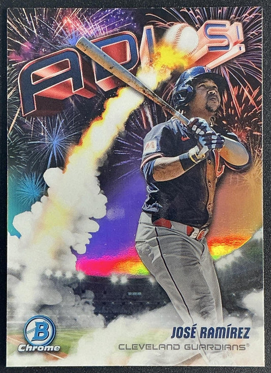 JOSE RAMIREZ 2025 BOWMAN CHROME #AD-1 ADIOS! GUARDIANS