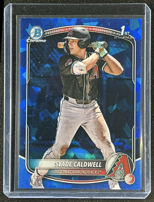 SLADE CALDWELL 2025 BOWMAN SAPPHIRE #BCP-21 CHROME 1ST PROSPECT DIAMONDBACKS