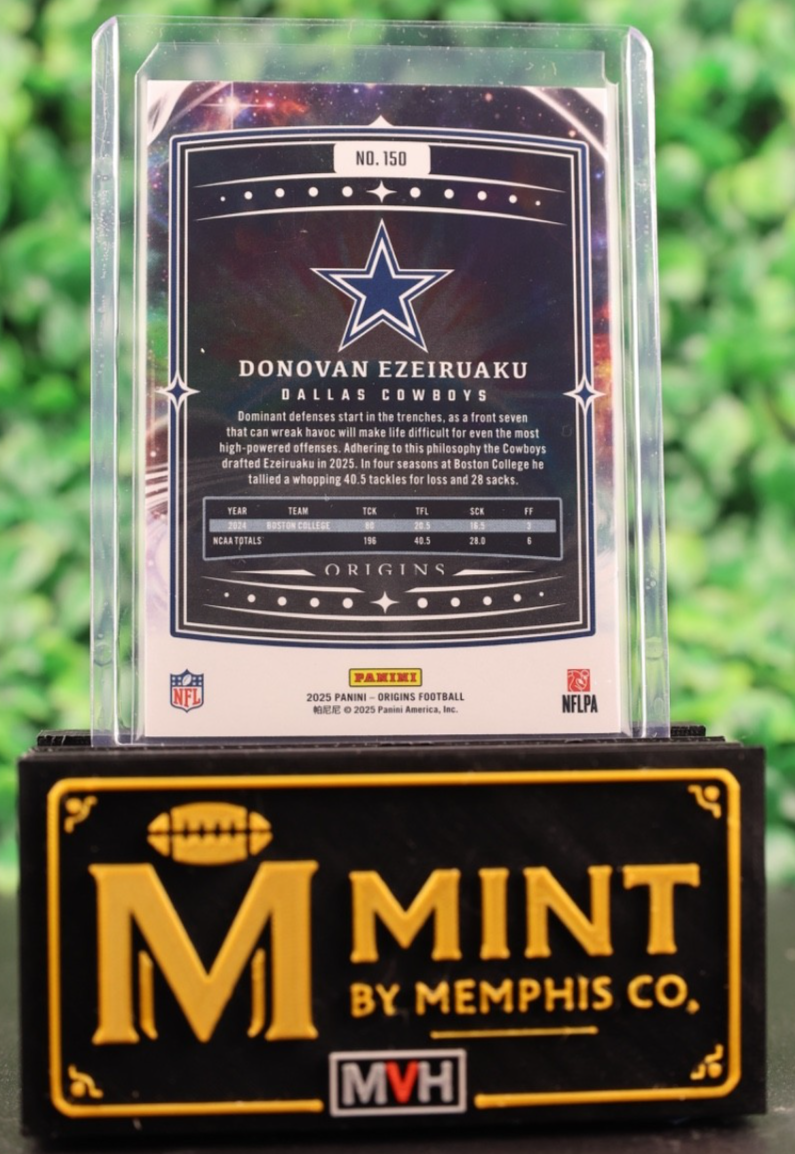 DONOVAN EZEIRUAKU 2025 PANINI ORIGINS #150 BLUE /199 RC COLOR MATCH COWBOYS