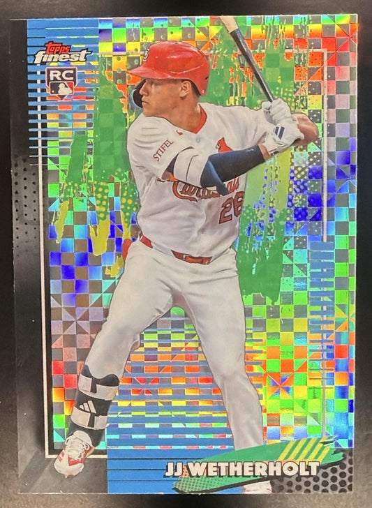 JJ WETHERHOLT 2026 TOPPS FINEST #15 X-FRACTOR RC CARDINALS