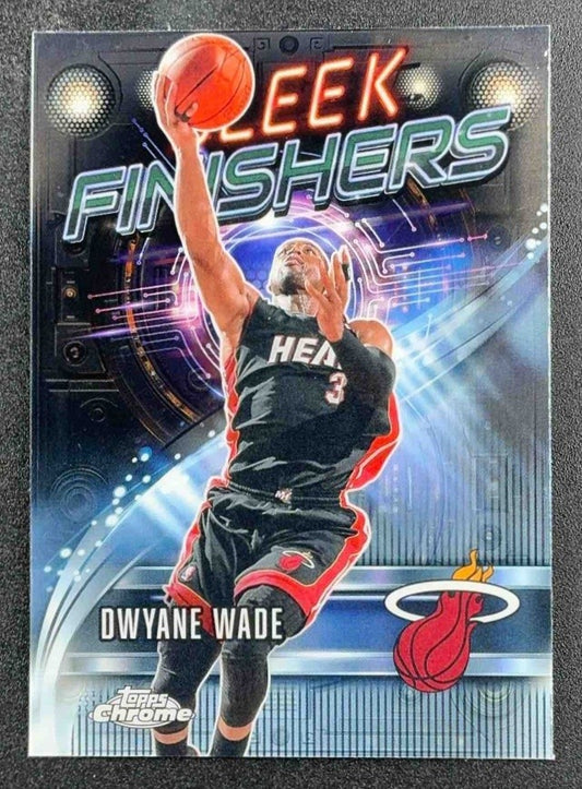DWYANE WADE 2025-26 TOPPS CHROME #SF-12 SLEEK FINISHERS HEAT