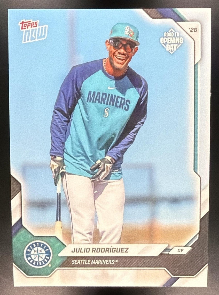 JULIO RODRIGUEZ 2026 TOPPS NOW ROAD TO OPENING DAY #OD-137 MARINERS