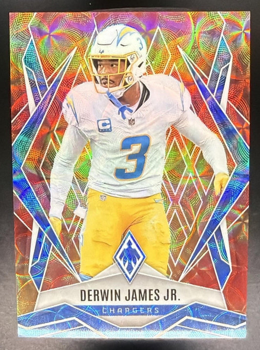 DERWIN JAMES JR. 2025 PANINI PHOENIX FACTORY SET #101 FIREBURST /350 CHARGERS