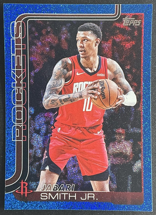 JABARI SMITH JR. 2025-26 TOPPS #177 BLUE SANDGLITTER ROCKETS