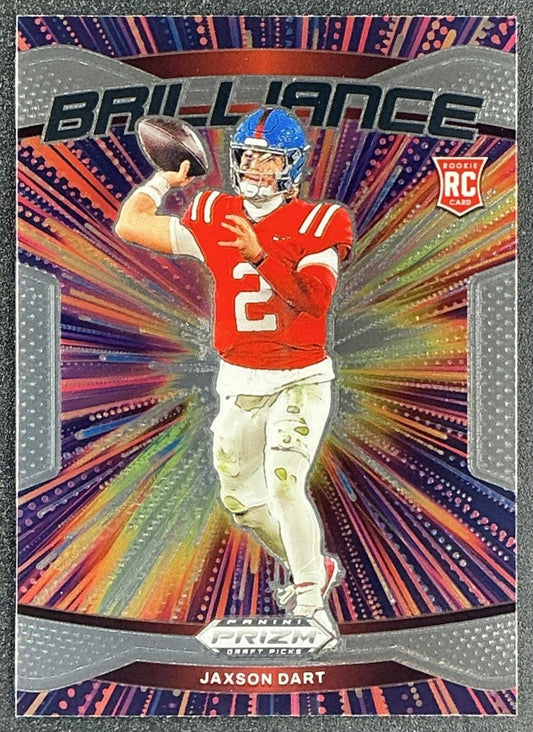 JAXSON DART 2025 PANINI PRIZM DRAFT PICKS #11 BRILLIANCE REBELS