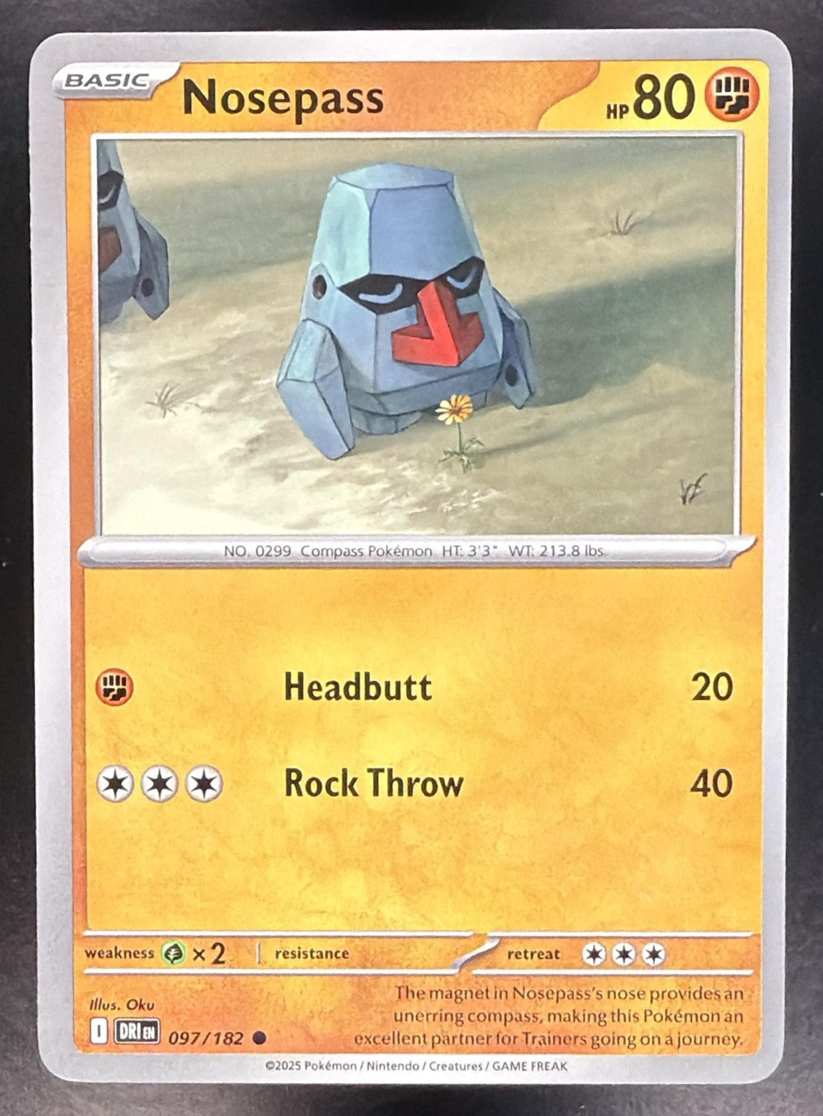 NOSEPASS 2025 POKEMON DESTINED RIVALS #097/182