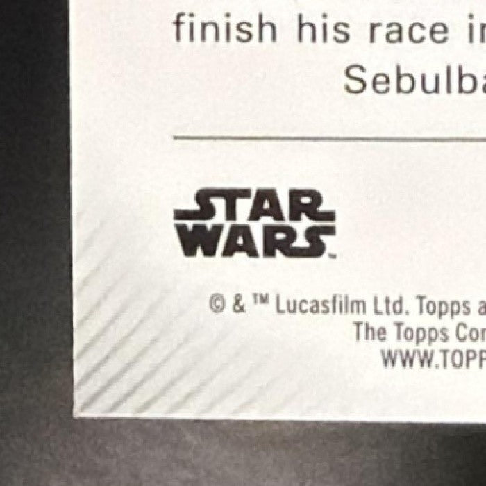 2025 Topps Star Wars Hyperspace Anakin Skywalker's Podracer Galactic Dust /75