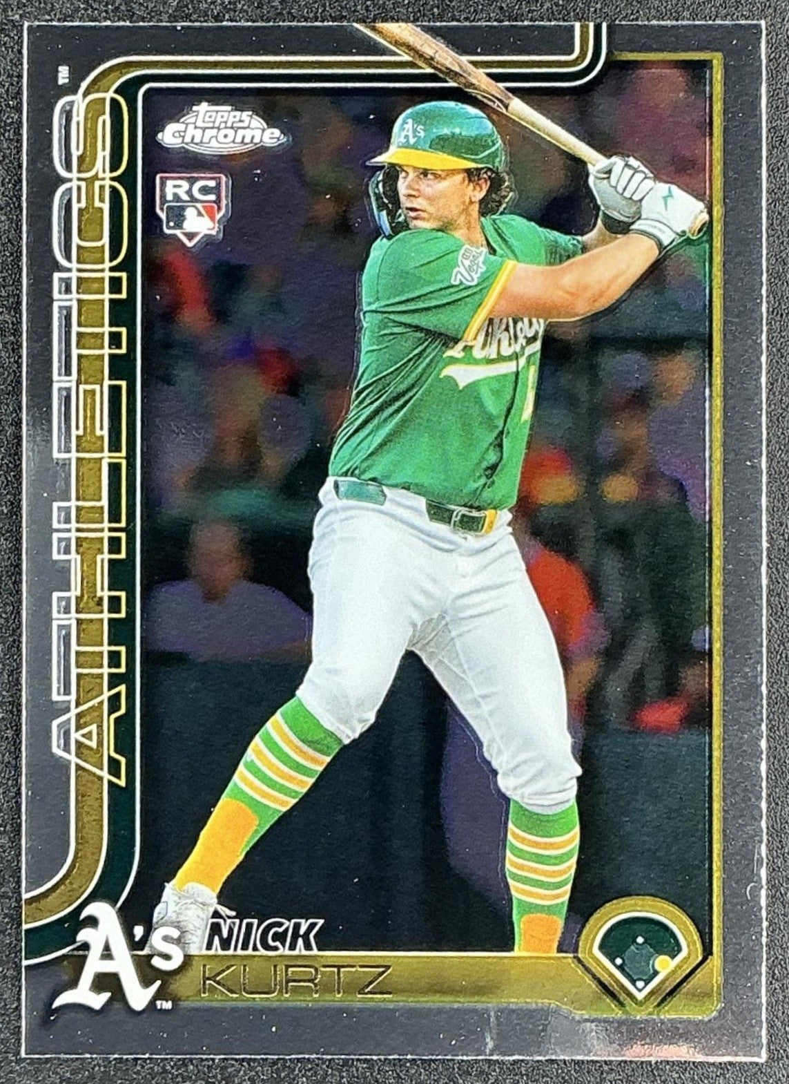 NICK KURTZ 2025 TOPPS CHROME UPDATE #USC178 RC ATHLETICS