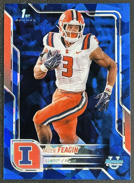 2025 Bowman Chrome University Sapphire Kaden Feagin #26 1st Prospect