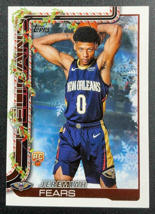 JEREMIAH FEARS 2025-26 TOPPS HOLIDAY #H167 RC PELICANS