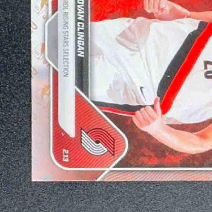 Donovan Clingan 2026 Topps NOW Rising Stars Blazers #RS16 NBA LOGO FOIL