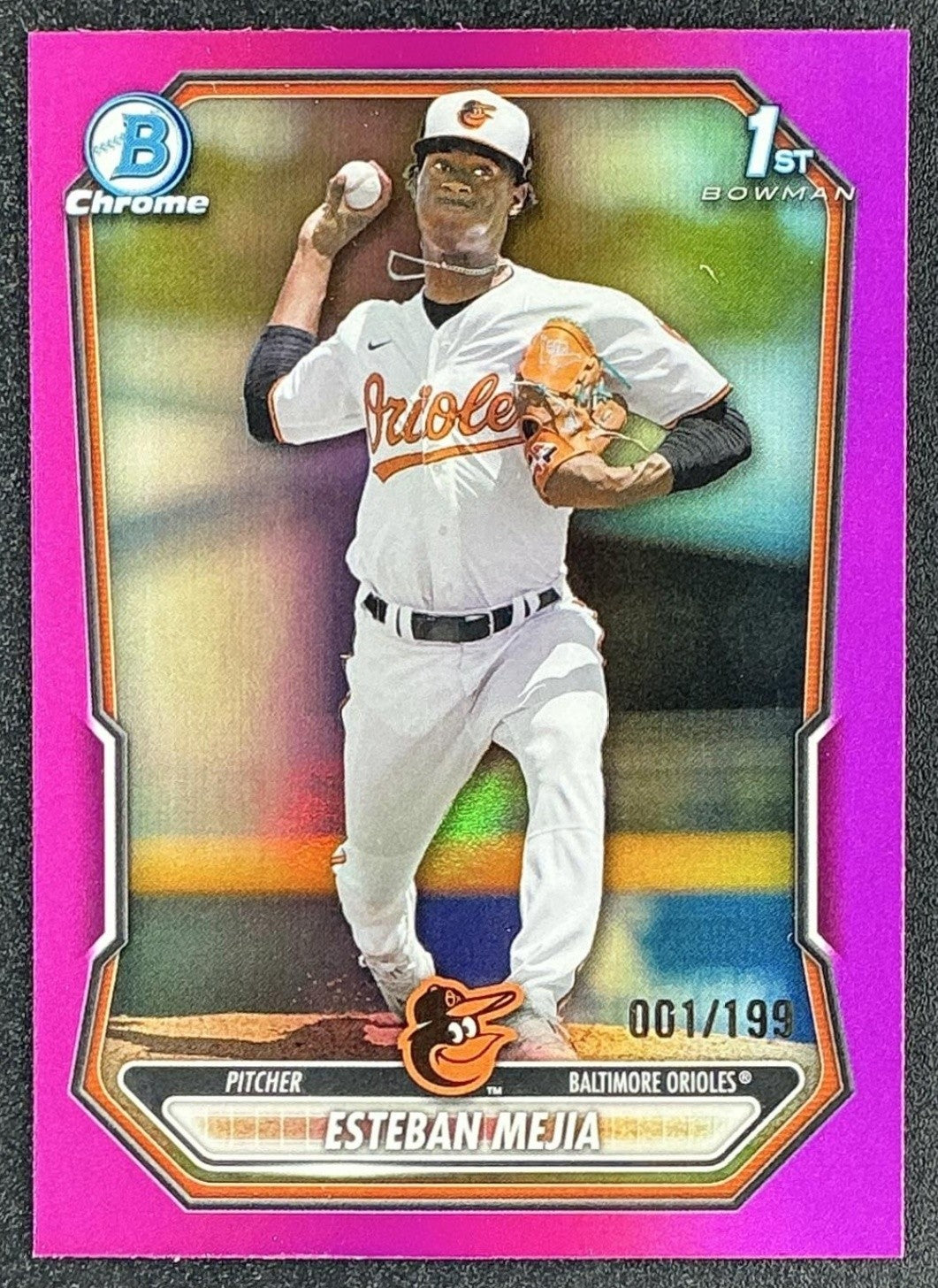2026 Bowman Esteban Mejia #BCP-79 Chrome Fuchsia /199 1st Prospect