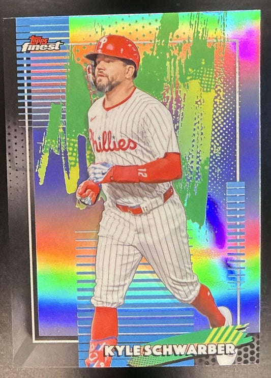 KYLE SCHWARBER 2026 TOPPS FINEST #91 REFRACTOR PHILLIES