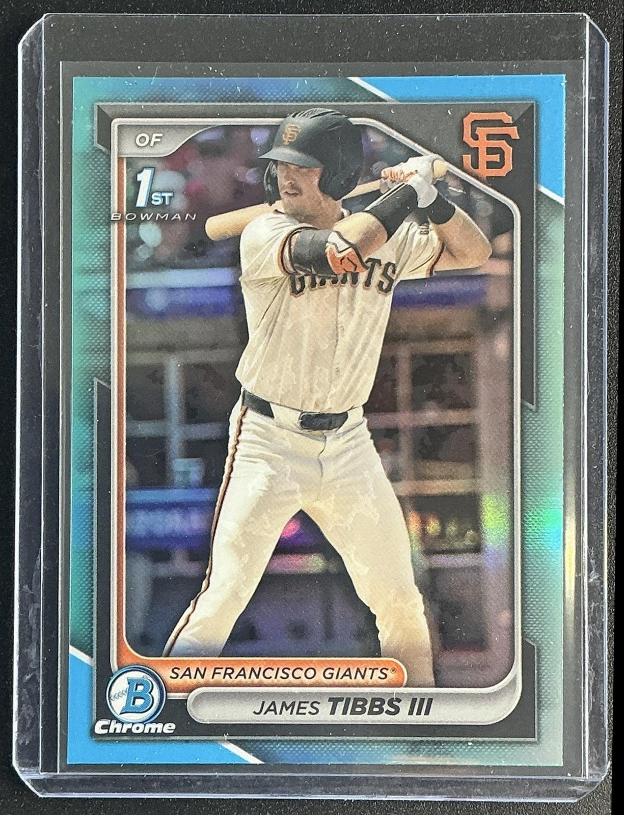 2024 Bowman Draft James Tibbs III #BDC-40 Chrome Sky Blue Refractor 1st Prospect