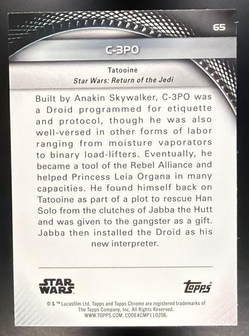 C-3PO 2025 TOPPS STAR WARS HYPERSPACE #65