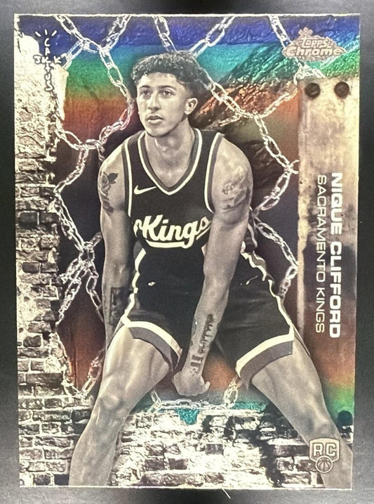 NIQUE CLIFFORD 2025-26 TOPPS CHROME X CACTUS JACK #84 REFRACTOR RC KINGS