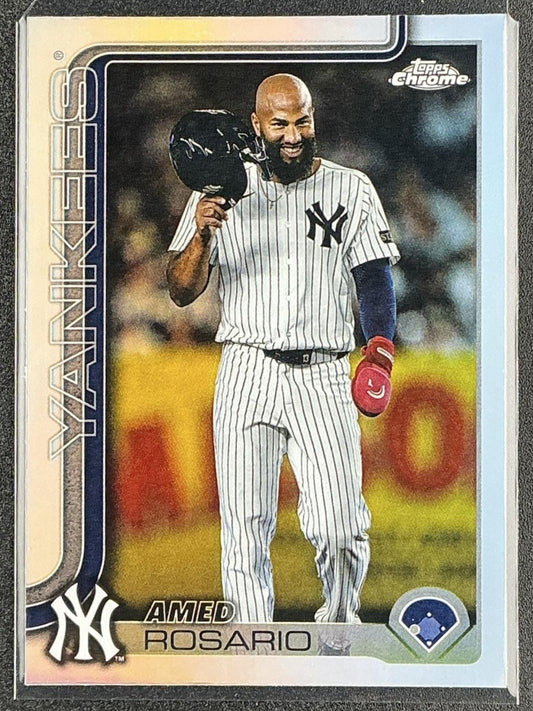 AMED ROSARIO 2025 TOPPS CHROME UPDATE #USC51 REFRACTOR YANKEES