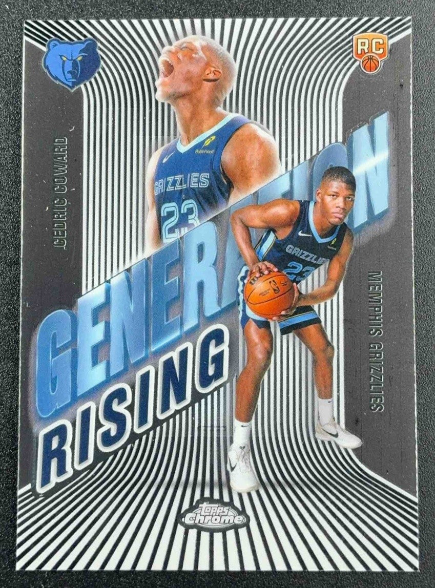 CEDRIC COWARD 2025-26 TOPPS CHROME #GR-19 GENERATION RISING RC GRIZZLIES