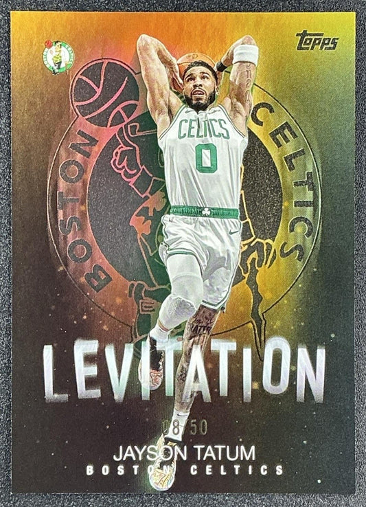 JAYSON TATUM 2025-26 TOPPS #L-6 LEVITATION GOLD RAINBOW 8/50 CELTICS