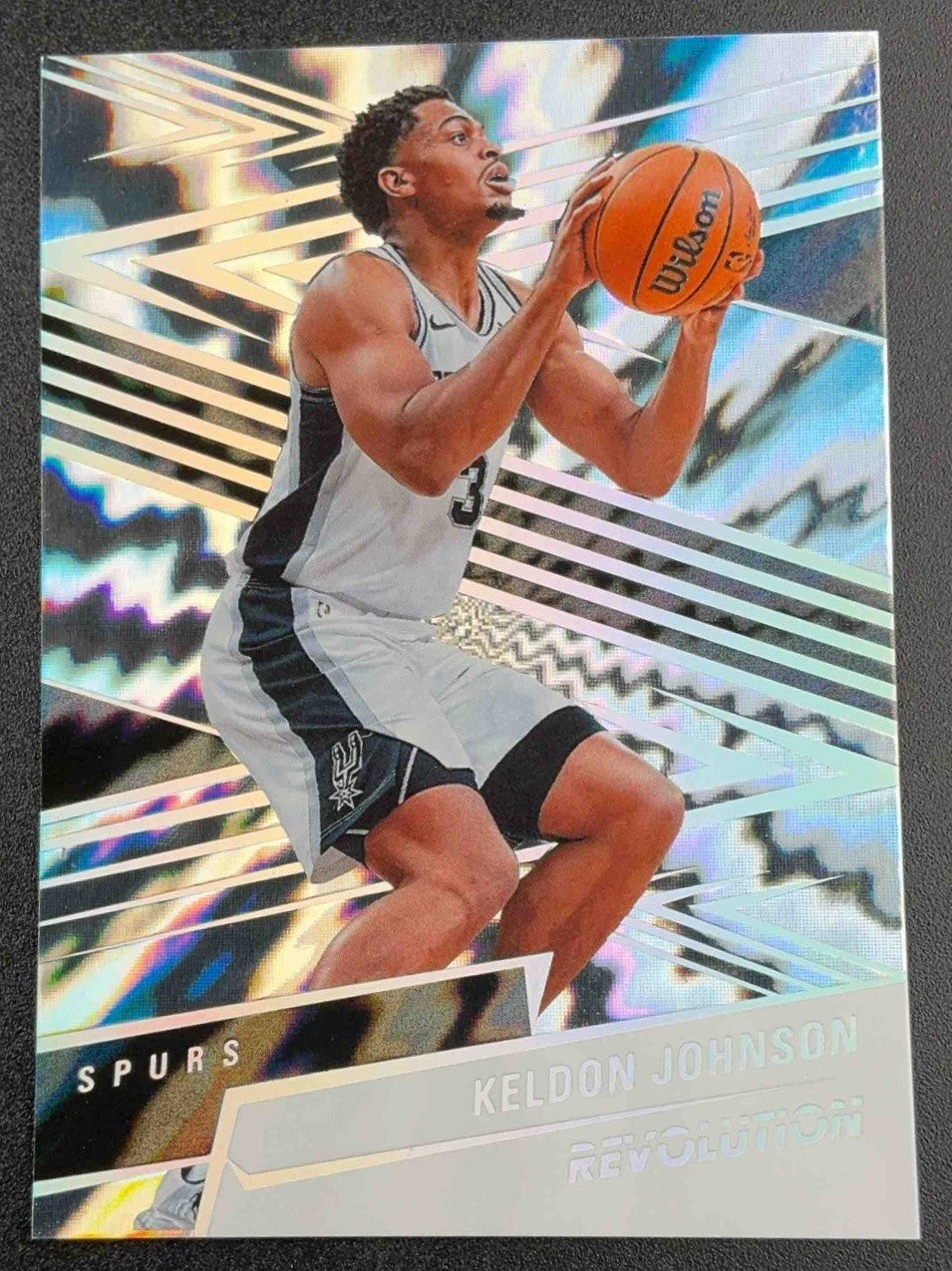 KELDON JOHNSON 2024-25 PANINI REVOLUTION #7 LIGHTNING 164/175 SPURS