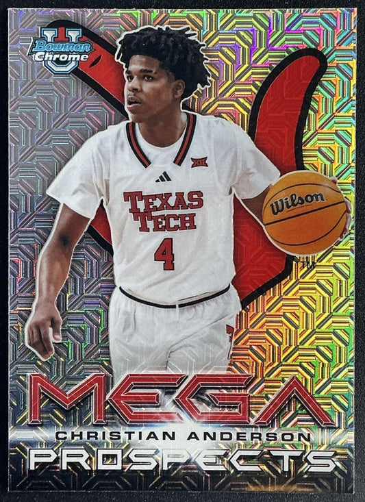 CHRISTIAN ANDERSON 2025-26 BOWMAN #MP-20 MEGA PROSPECTS RED RAIDERS