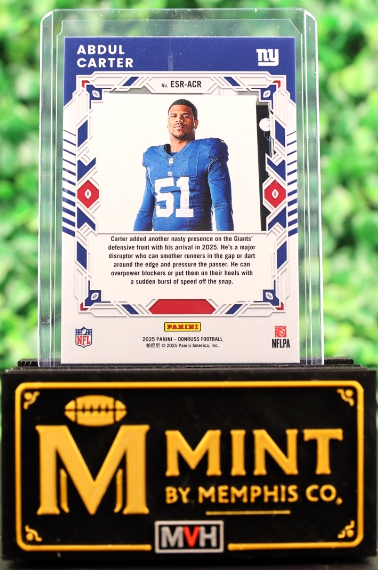 ABDUL CARTER 2025 DONRUSS ELITE SERIES ROOKIE RC #ESR-ACR GIANTS