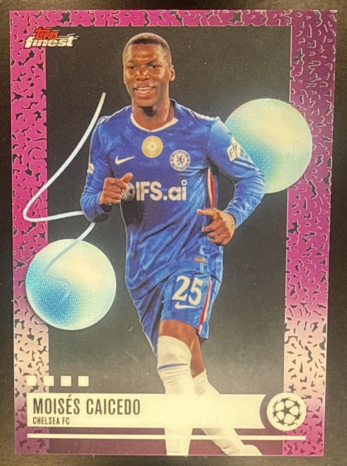 MOISES CAICEDO 2025-26 TOPPS UEFA CLUB COMPETITION FINEST #255 UNCOMMON CHELSEA