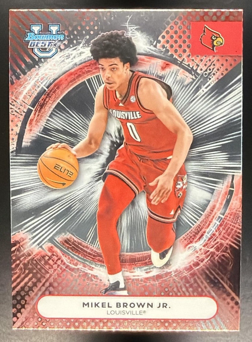 MIKEL BROWN JR. 2025-26 BOWMAN BEST UNIVERSITY #20 CARDINALS