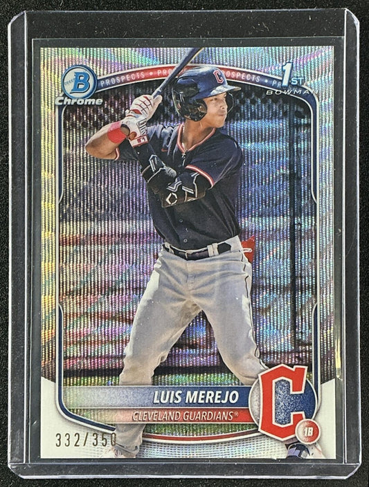 2025 Bowman Luis Merejo #BCP-140 Chrome Wave Refractor /350 1st Prospect