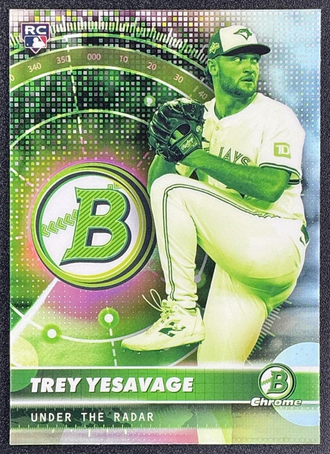 TREY YESAVAGE 2026 BOWMAN #UR-15 UNDER THE RADAR CHROME RC BLUE JAYS
