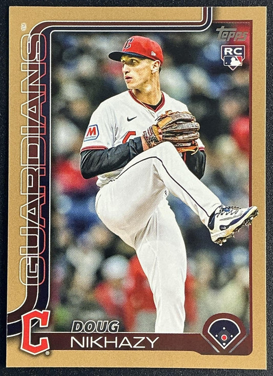 DOUG NIKHAZY 2025 TOPPS UPDATE #US44 GOLD BORDER 1203/2025 RC GUARDIANS