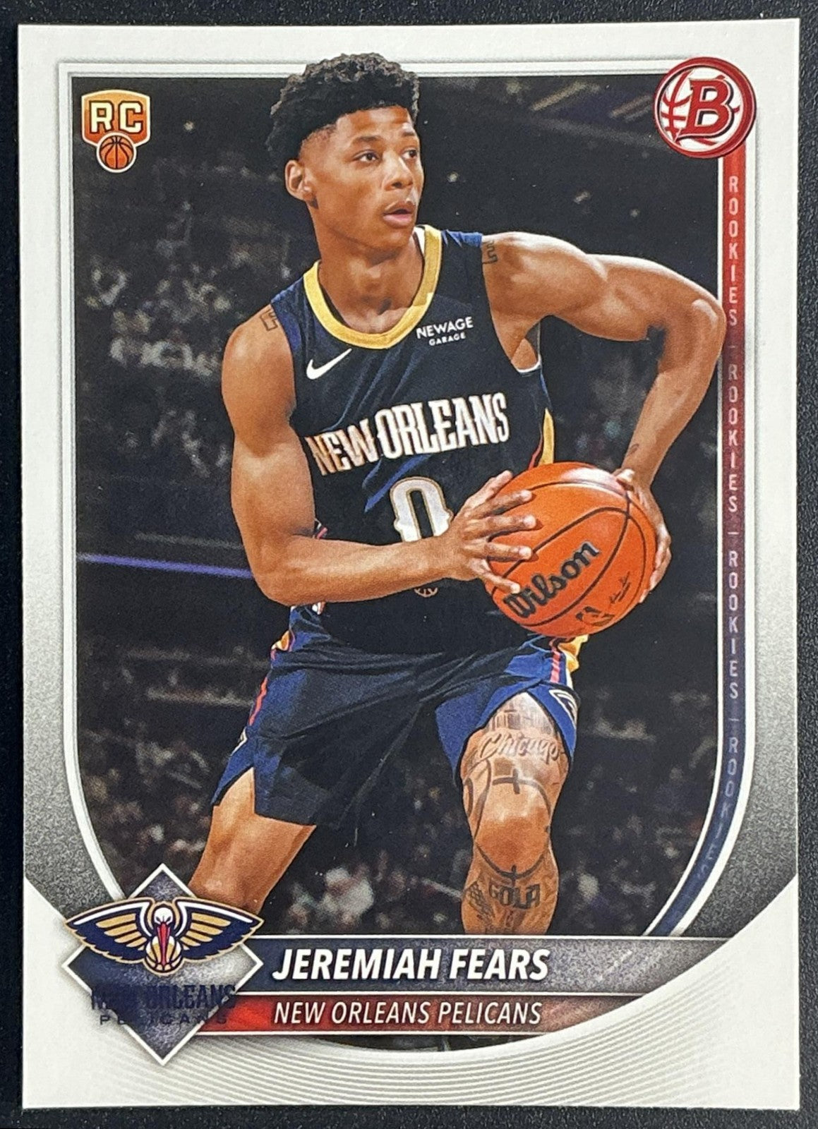 JEREMIAH FEARS 2025-26 BOWMAN #7 RC PELICANS