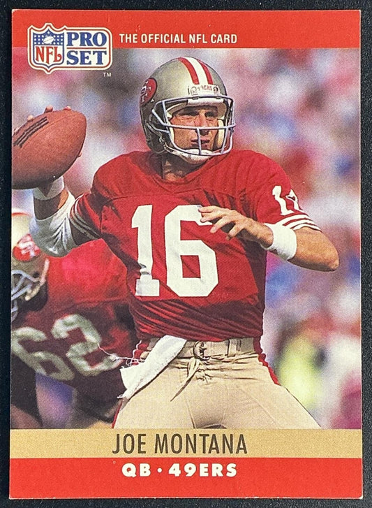 JOE MONTANA 1990 PRO SET #293 49ERS