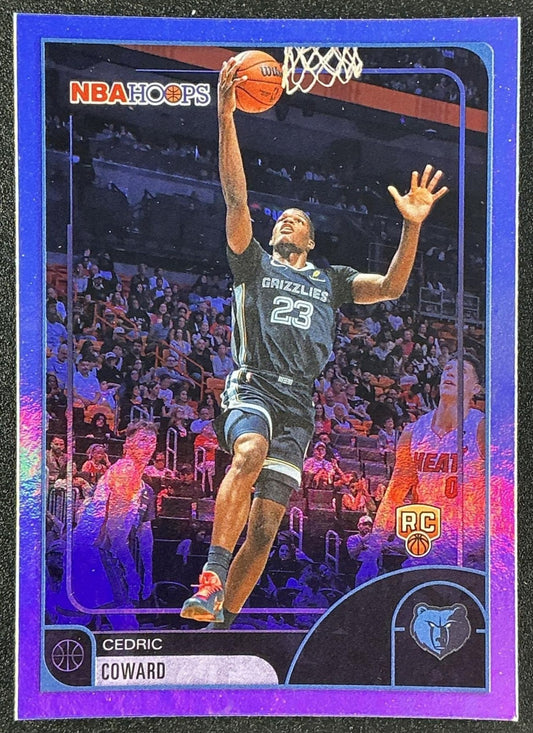 CEDRIC COWARD 2025-26 TOPPS HOOPS #90 RAINBOW FOIL RC GRIZZLIES
