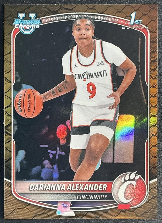 2025 Bowman Darianna Alexander #BCP-69 Chrome Reptilian Refractor 1st Prospect