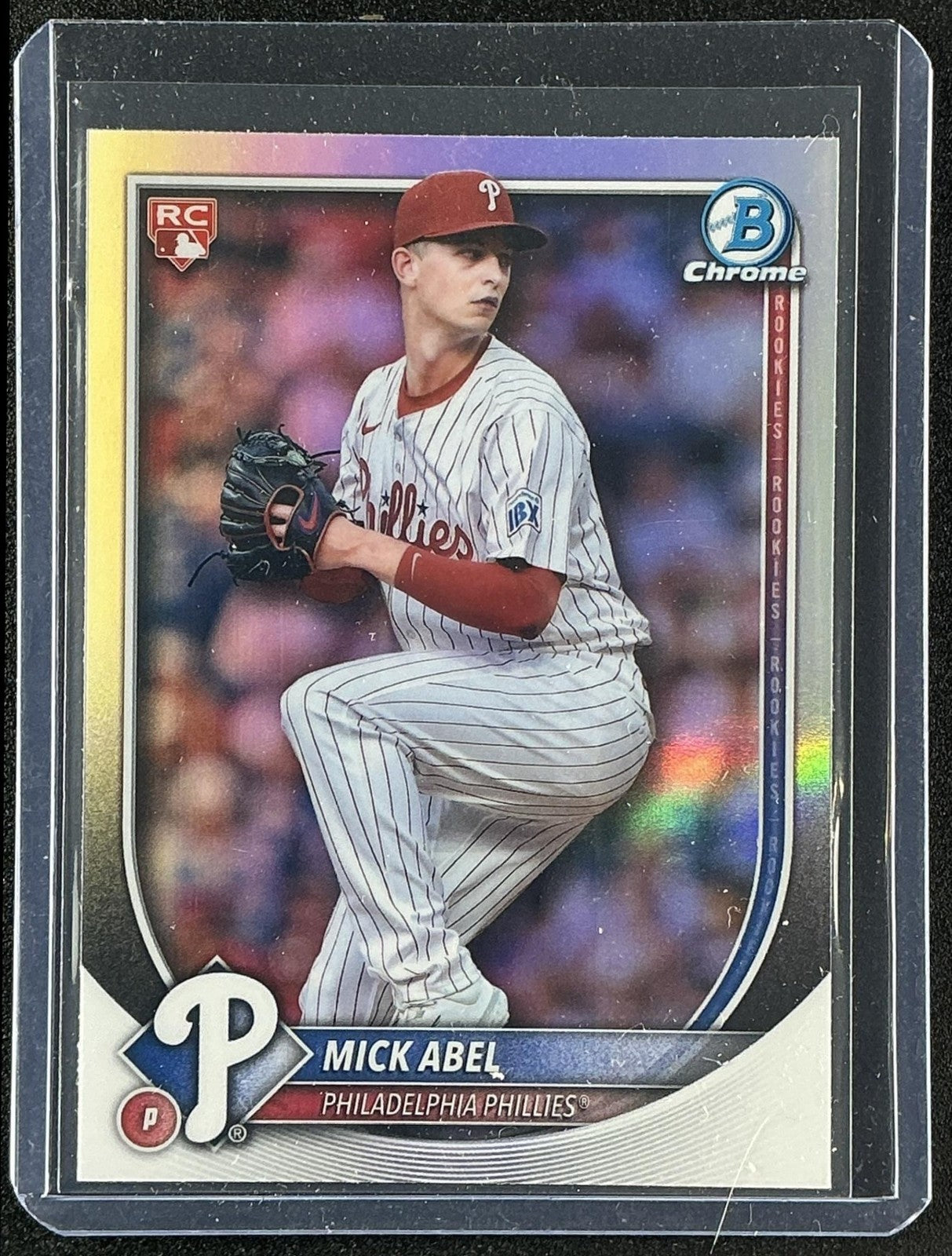 MICK ABEL 2025 BOWMAN CHROME #11 RED RC VARIATION PHILLIES