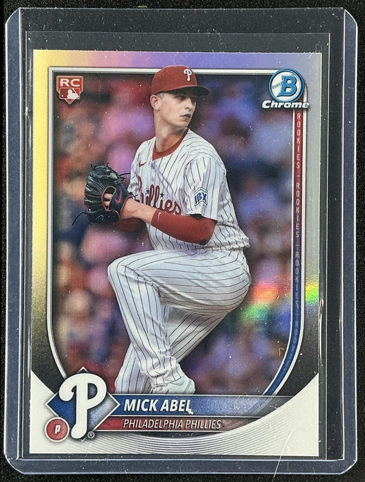 MICK ABEL 2025 BOWMAN CHROME #11 RED RC VARIATION PHILLIES
