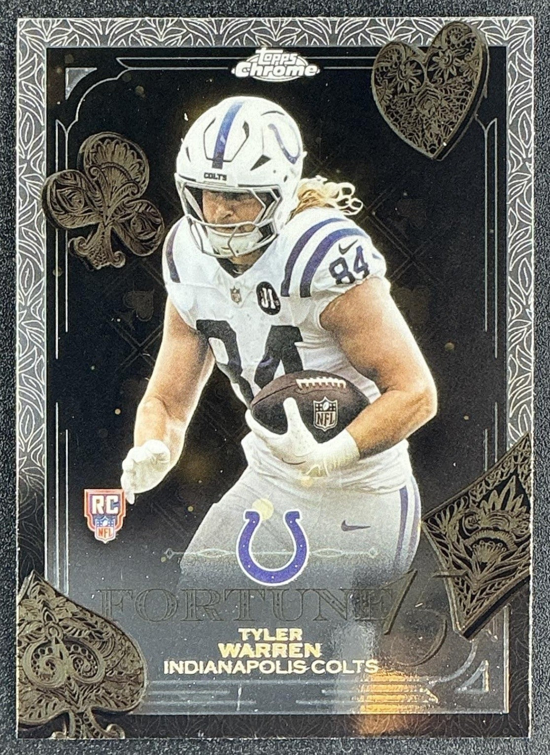 TYLER WARREN 2025 TOPPS CHROME #F15-30 FORTUNE 15 RC COLTS