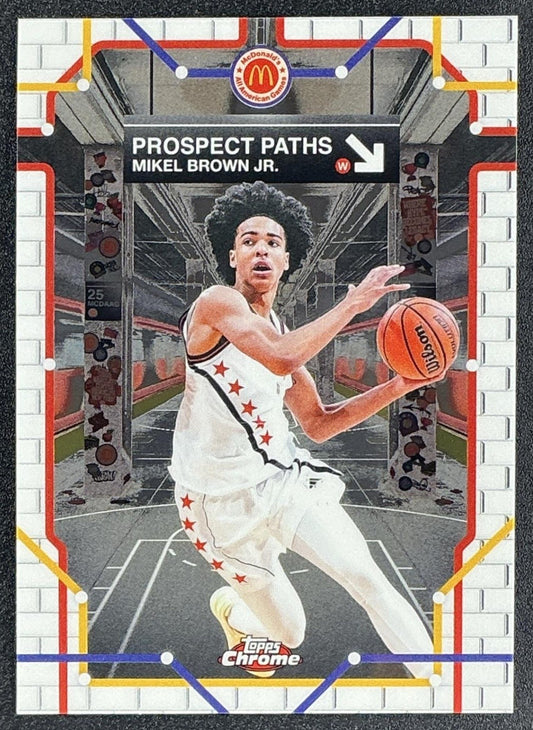 MIKEL BROWN JR. 2025 TOPPS CHROME MCDONALD'S ALL-AMERICAN #PP-9 PROSPECT PATHS