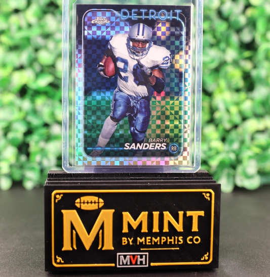 BARRY SANDERS 2024 TOPPS CHROME #67 X-FRACTOR LIONS HOF