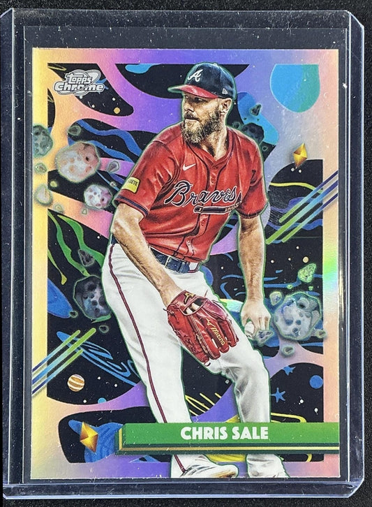 CHRIS SALE 2025 TOPPS COSMIC CHROME #8 REFRACTOR BRAVES